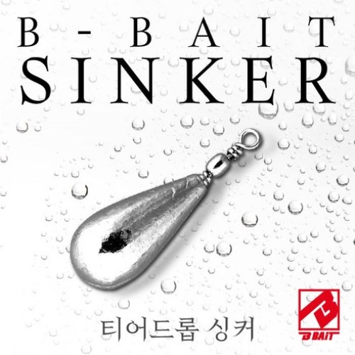 [비베이트] B-BAIT 티어드롭 물방울추 싱커 (민물,바다 봉돌) 친환경낚시추 대용량추 MADE IN KOREA